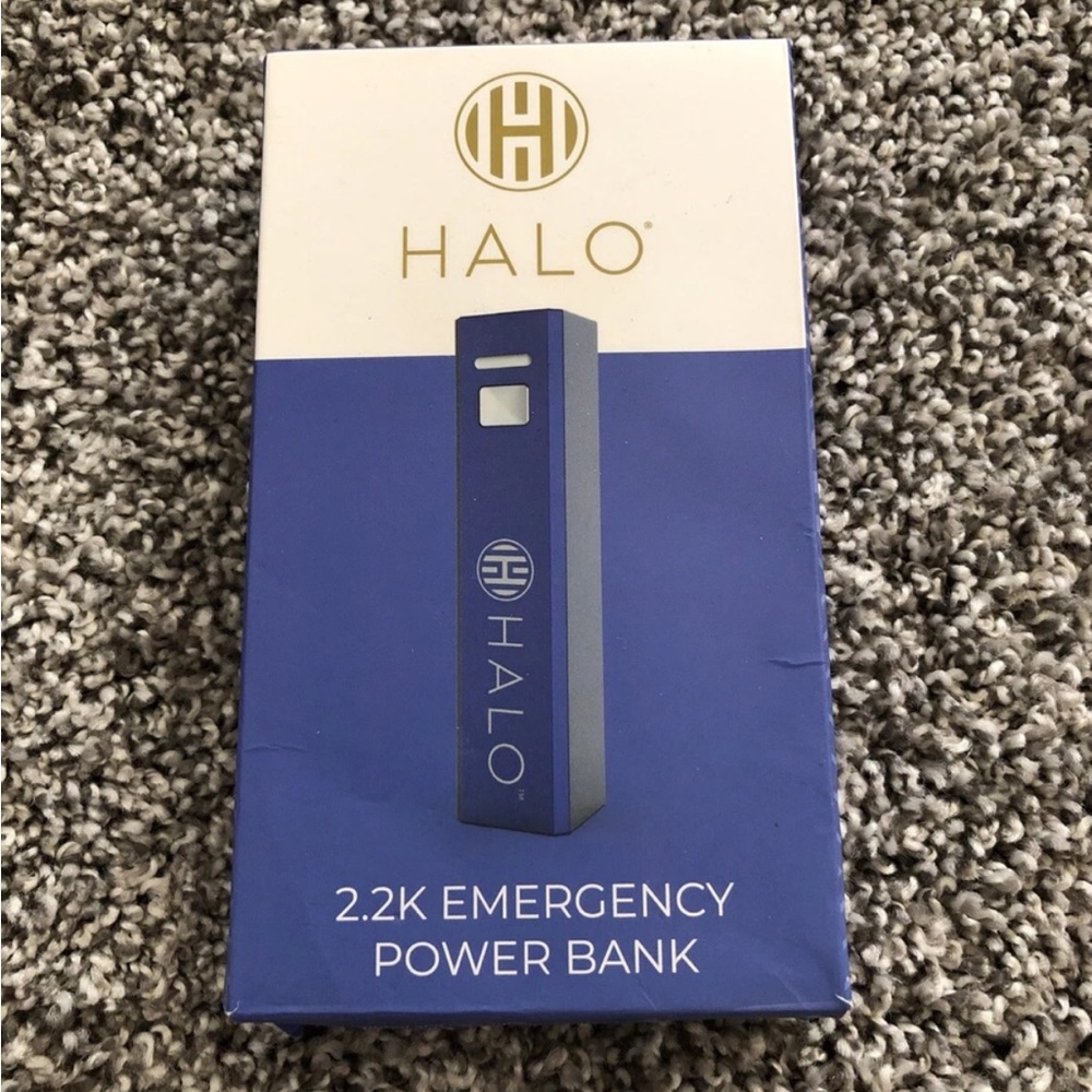Halo Blue 2.2K Emergency Power Bank - USB-A To USB-C, NEW
